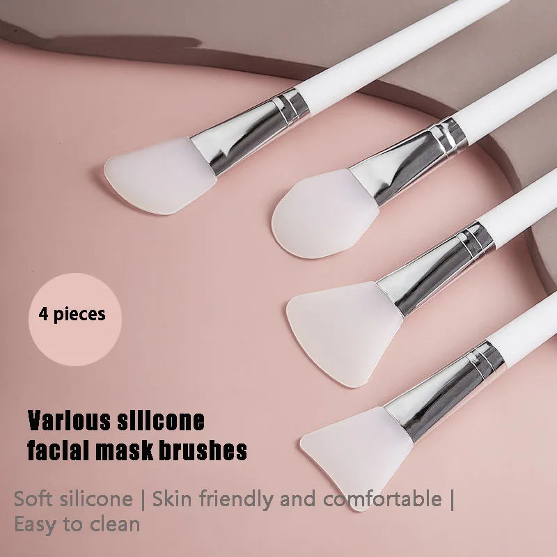 1Pc White Makeup Silicone Facial Mask Brush Professional Mud Cream Brushes DIY Skin Care Foundation Gel Cosmetic Beauty Tool