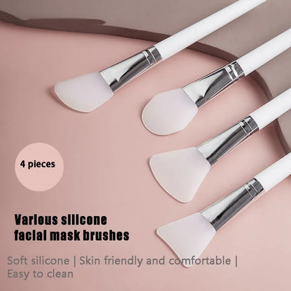 1Pc White Makeup Silicone Facial Mask Brush Professional Mud Cream Brushes DIY Skin Care Foundation Gel Cosmetic Beauty Tool