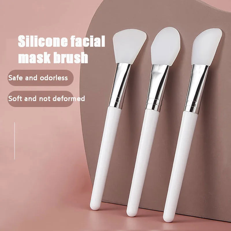 1Pc White Makeup Silicone Facial Mask Brush Professional Mud Cream Brushes DIY Skin Care Foundation Gel Cosmetic Beauty Tool