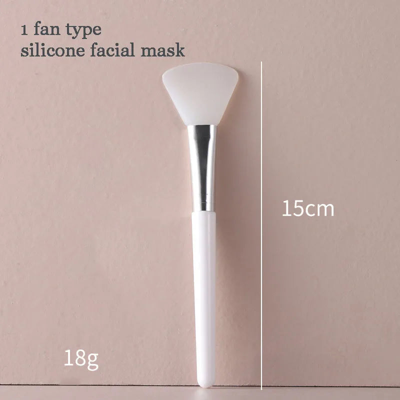 1Pc White Makeup Silicone Facial Mask Brush Professional Mud Cream Brushes DIY Skin Care Foundation Gel Cosmetic Beauty Tool