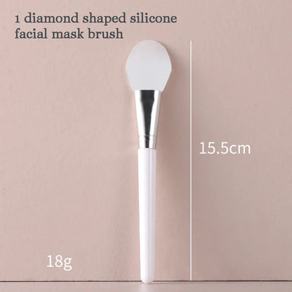 1Pc White Makeup Silicone Facial Mask Brush Professional Mud Cream Brushes DIY Skin Care Foundation Gel Cosmetic Beauty Tool