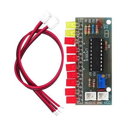 1Pcs LM3915 10 segment Audio Level Indicator LED Module Kit Parts Fun DIY Kit Electronic Production Suite Trousse DC 9V - 12V