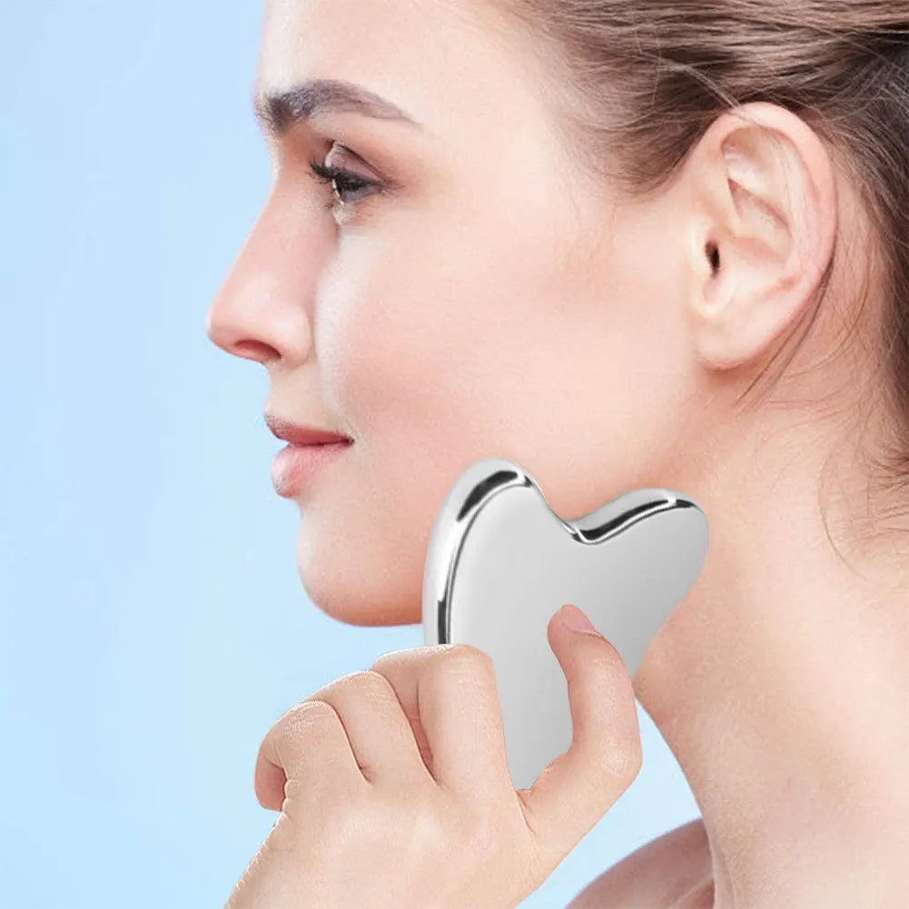 PC 1Pcs Stainless Steel Gua Sha Scraper Massager For Face Neck Body Guasha