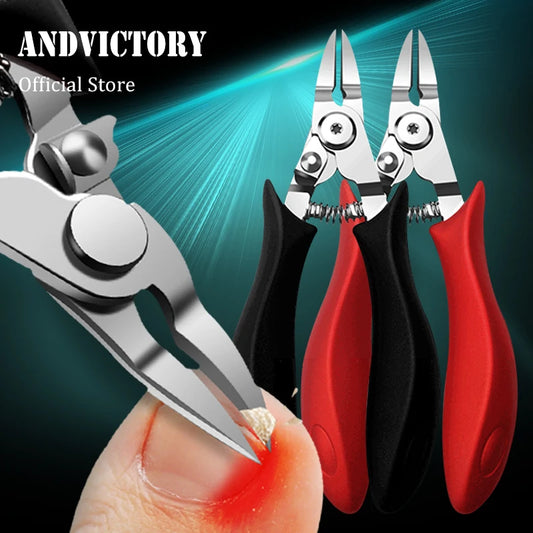 1Pcs Toenail Clippers  Thick Ingrown Toenails Large Handle Stainless Steel Nail Clipper Cutters Pedicure Tools