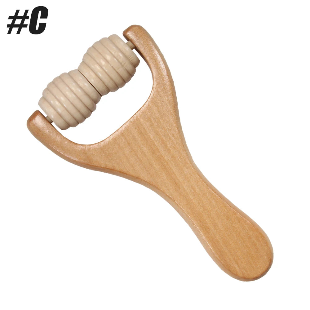 PC 1Pcs Wooden Massage Rollers Neck Roller Massager Wooden Trigger Point Ro