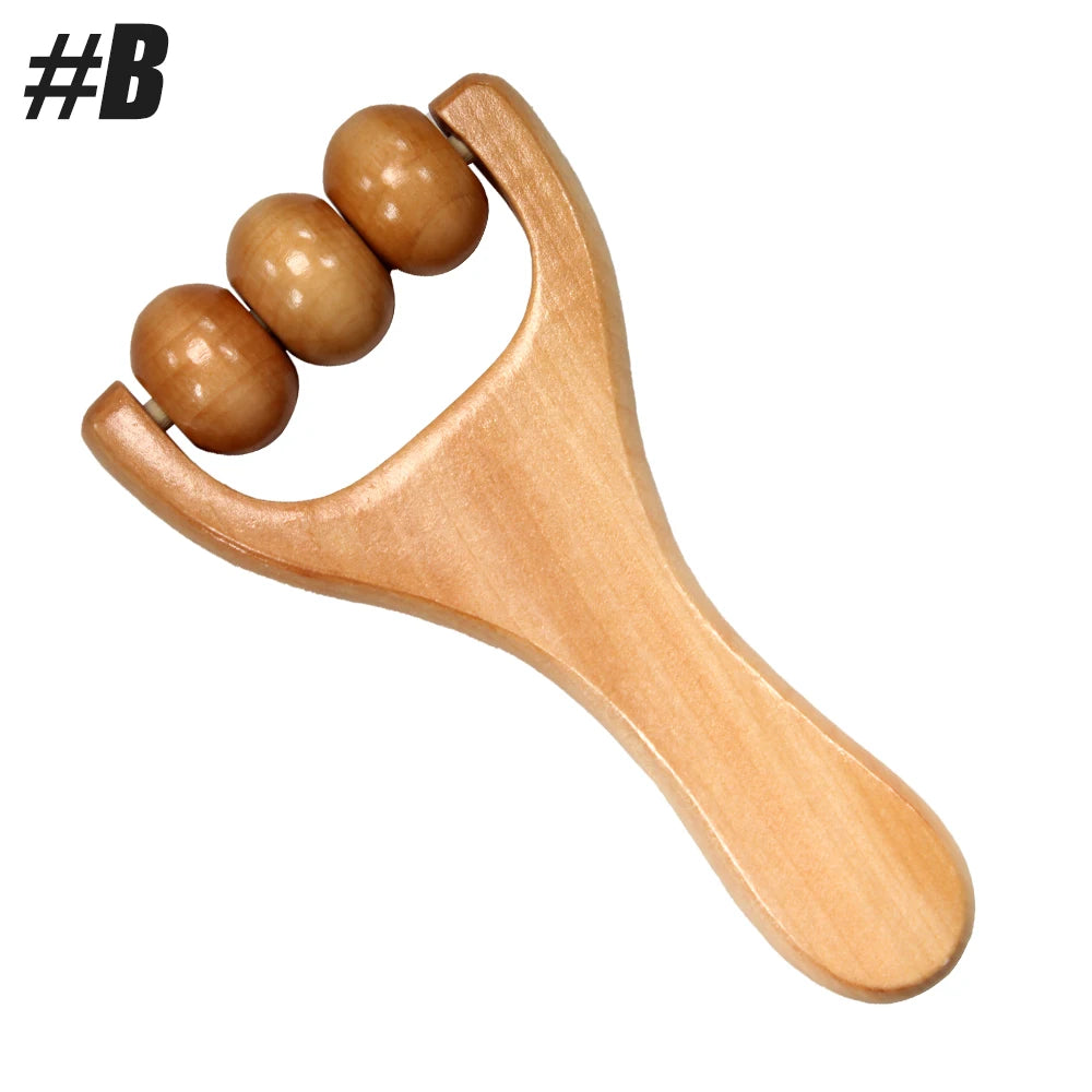 PC 1Pcs Wooden Massage Rollers Neck Roller Massager Wooden Trigger Point Ro