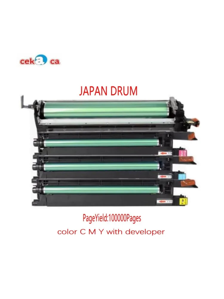 1Set Empty CMYK Drum Unit Without Developer Powder For Konica Minolta Bizhu