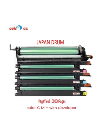 1Set Empty CMYK Drum Unit Without Developer Powder For Konica Minolta Bizhu