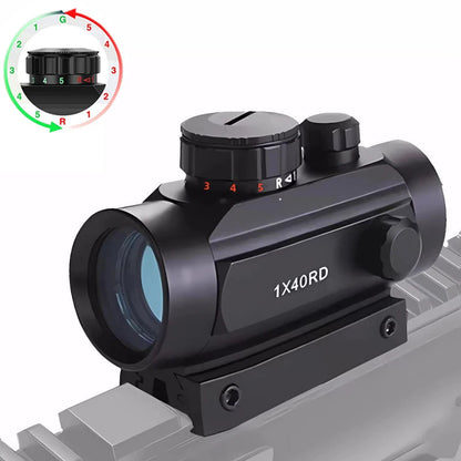 1X40 HD101 Red Dot Sight Hunting Collection Optics Reflex Holographic Scope 4 Reticle Red/Green Collimator Airsoft Accessories