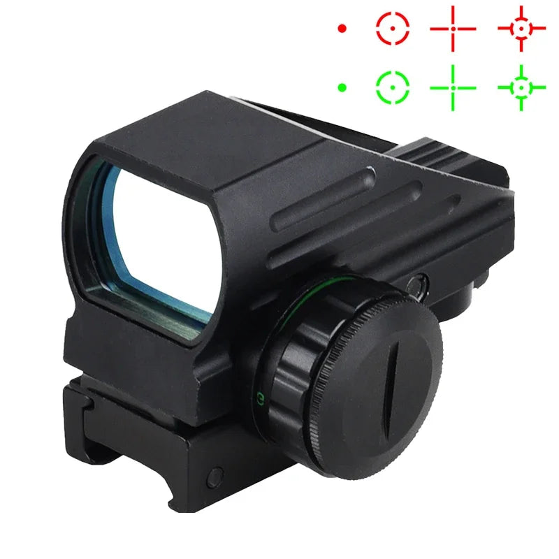 1X40 HD101 Red Dot Sight Hunting Collection Optics Reflex Holographic Scope 4 Reticle Red/Green Collimator Airsoft Accessories