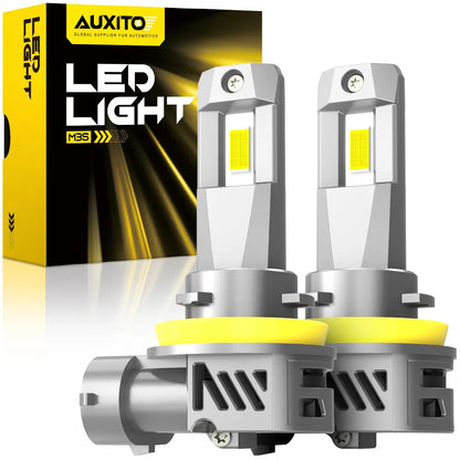 AUXITO M3S 2Pcs Canbus H8 H9 H11 9005 HB3 LED Head Light Turbo Car Bulb Lam