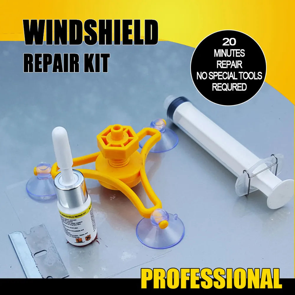 NewCar Glass Repair Kit Windscreen Windshield Window Chip Crack Polishing T