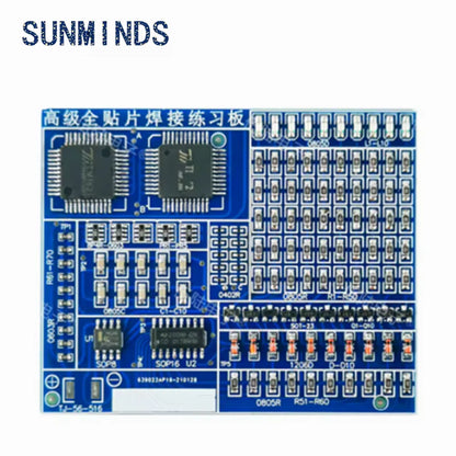 1kit SMT SMD Component Welding Practice Board Soldering DIY Kit Resitor Diode Transistor By start Learning Electronic