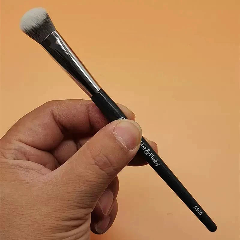 101 Contoured Foundation Makeup brushes Angled Liquid Base Concealer Make up brushes Red wood handle cosmetic tools 506