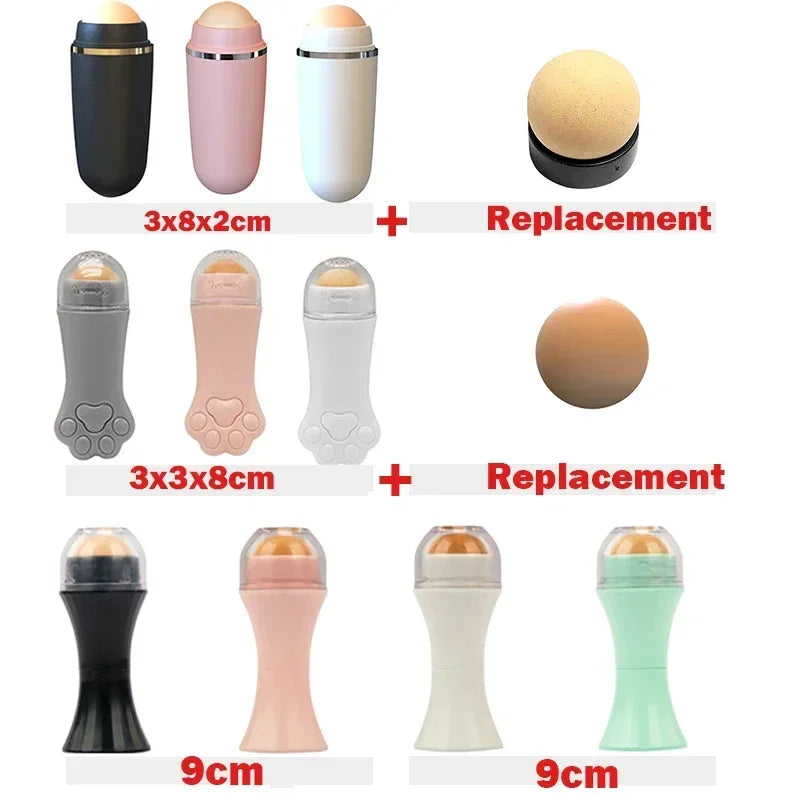 Cat Paw Volcanic Stone Oil Absorber Facial Oil Washable Removing Makeup Tool  Face Oil Absorbing Roller Skin Care Tools Pink