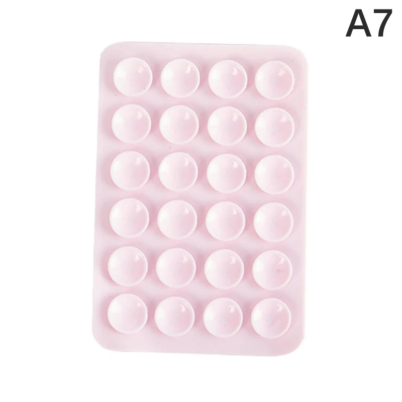 PC  Double Side Silicone Suction Pad For Mobile Phone Fixture Suction Cup Backed Adhesive Rubber Sucker Pad For Fixed Pad