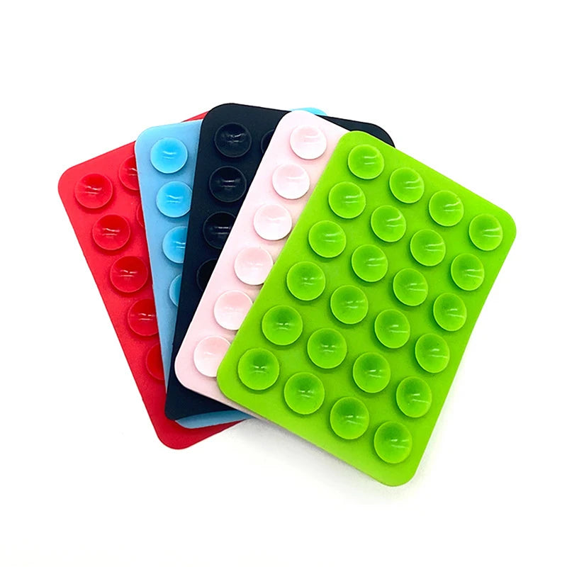 PC  Double Side Silicone Suction Pad For Mobile Phone Fixture Suction Cup Backed Adhesive Rubber Sucker Pad For Fixed Pad