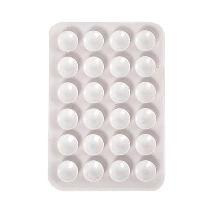 PC  Double Side Silicone Suction Pad For Mobile Phone Fixture Suction Cup Backed Adhesive Rubber Sucker Pad For Fixed Pad