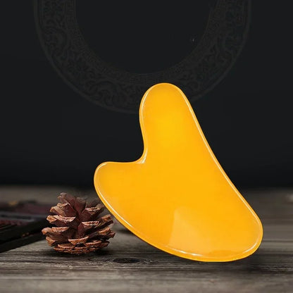 Guasha Beautiful Massage Beeswax Scraping Massage Scraper Face Massager Acupuncture Gua Sha Eye Face Board SPA Massage Tool