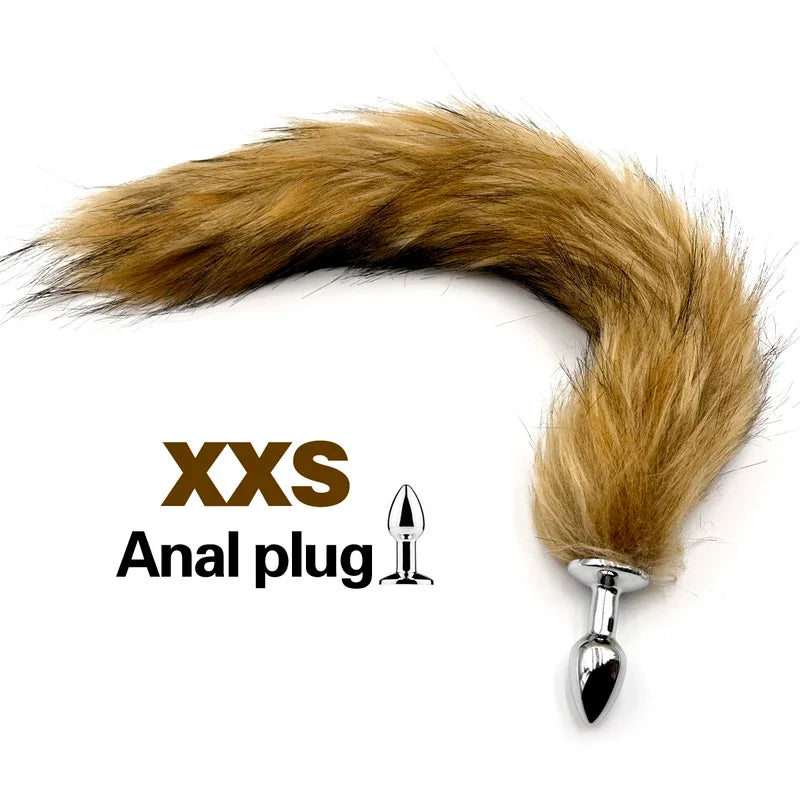 1pcs, BDSM Three size dog anal , animal tail butt plug, role-playing games, men and women sex toys gtooza.com