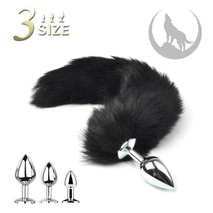 Gtooza_1pcs BDSM Three size dog anal  animal tail  role-playing games men and women sex toys gtooza.com