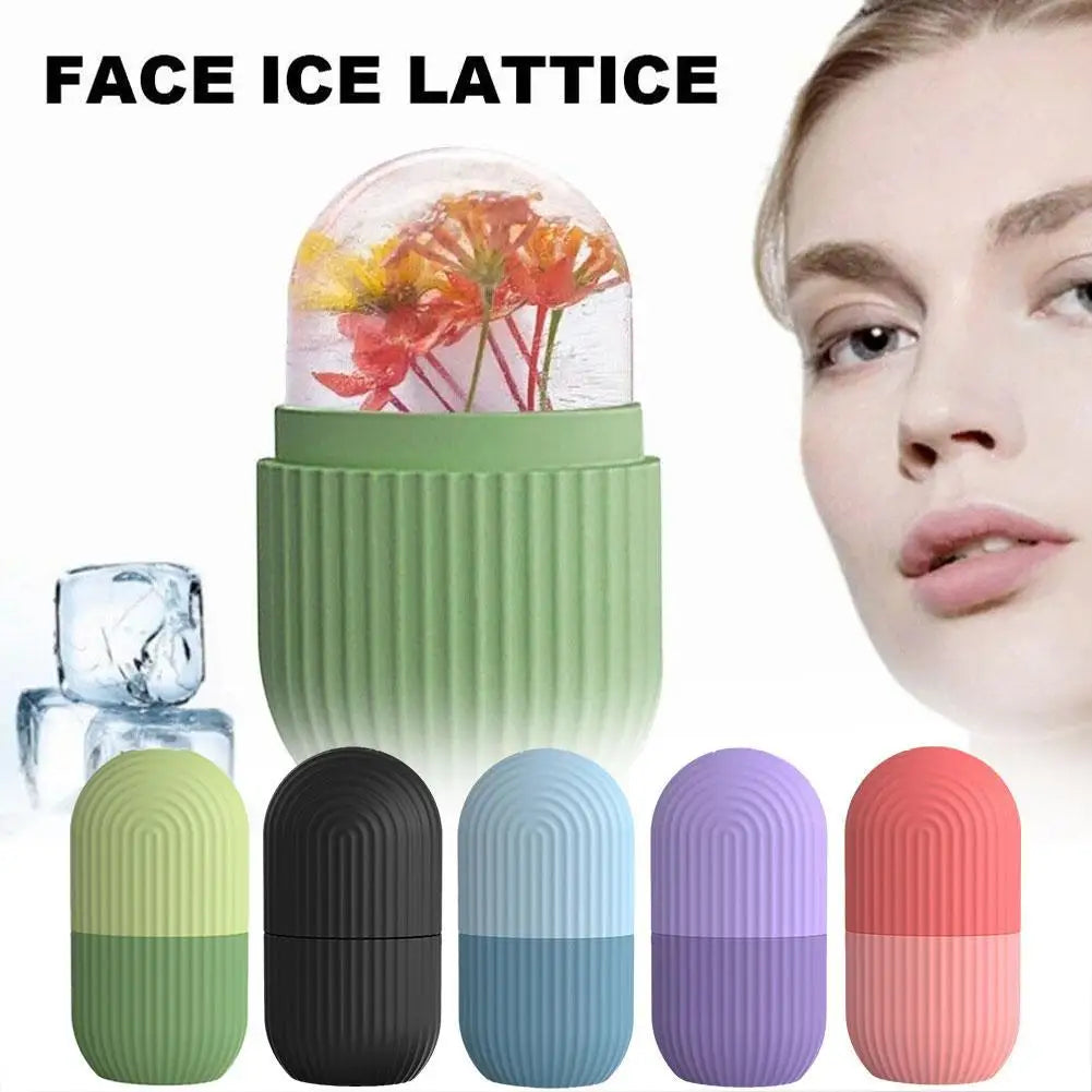 s Silicone Cube Tray Mold Face Beauty Lifting Ice Face Tool Contouring Acne Eye Skin Massager Roller Ball Summer Care