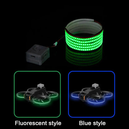 1set  dji AVATA 2 Traversing Machine Neon Light Strip Waterproof LED Night Flight Warning Lamp Belt Brightness Adjustable