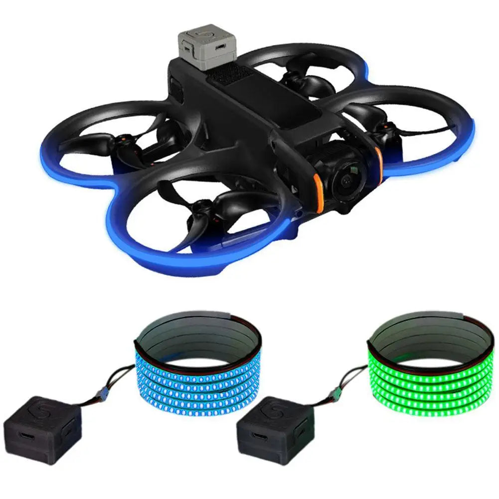 1set  dji AVATA 2 Traversing Machine Neon Light Strip Waterproof LED Night Flight Warning Lamp Belt Brightness Adjustable