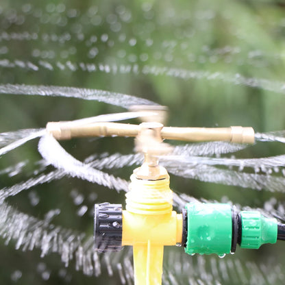 2/3/4 Arm Rotating Brass Nozzle Automatic Rotating Rotating Sprinkler Lawn Irrigation Watering Nozzle Spray