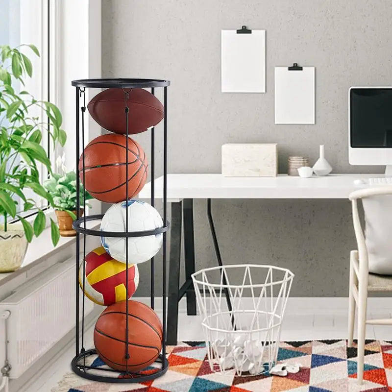 PC 2/3 Layer Easy to Assemble Wall-Mounted/Vertical Ball Organizer Vertical