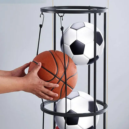 PC 2/3 Layer Easy to Assemble Wall-Mounted/Vertical Ball Organizer Vertical