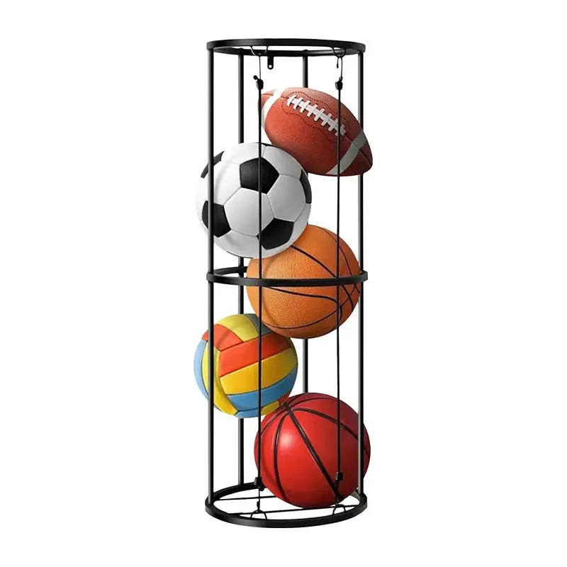 PC 2/3 Layer Easy to Assemble Wall-Mounted/Vertical Ball Organizer Vertical