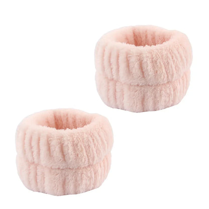 2-3PCS Spa Headband and Wristband Set Knitted Design Makeup Towel Suitable  Face Washing Makeup Showering and Skin Care Tools