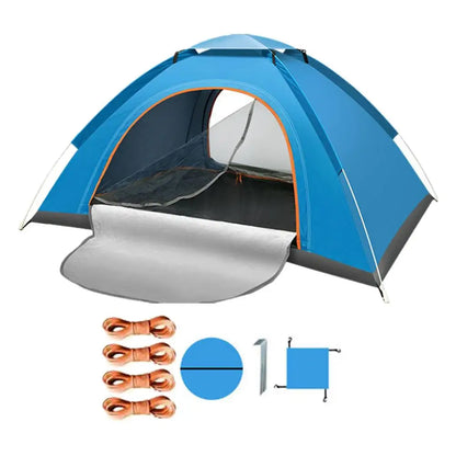 PC 2-3Person Camping Tent Ultralight Waterproof Trekking Tent Dome Tent Hik