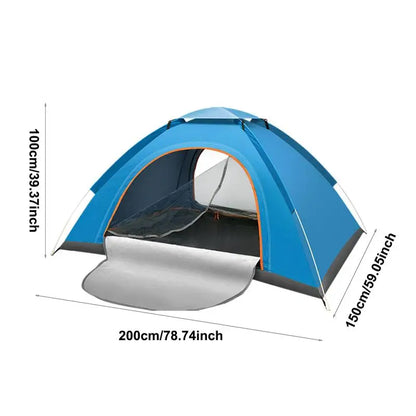 PC 2-3Person Camping Tent Ultralight Waterproof Trekking Tent Dome Tent Hik