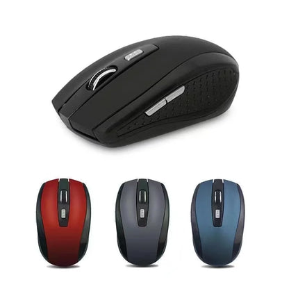 PC 2.4G USB Red Optical Wireless Mouse 6D  Computer Laptop Gaming Mice Ergonomically-designed Wireless Mouse