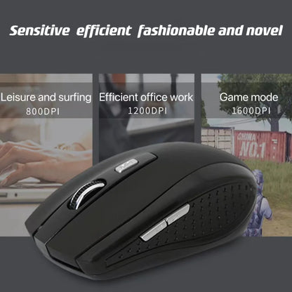 PC 2.4G USB Red Optical Wireless Mouse 6D  Computer Laptop Gaming Mice Ergonomically-designed Wireless Mouse