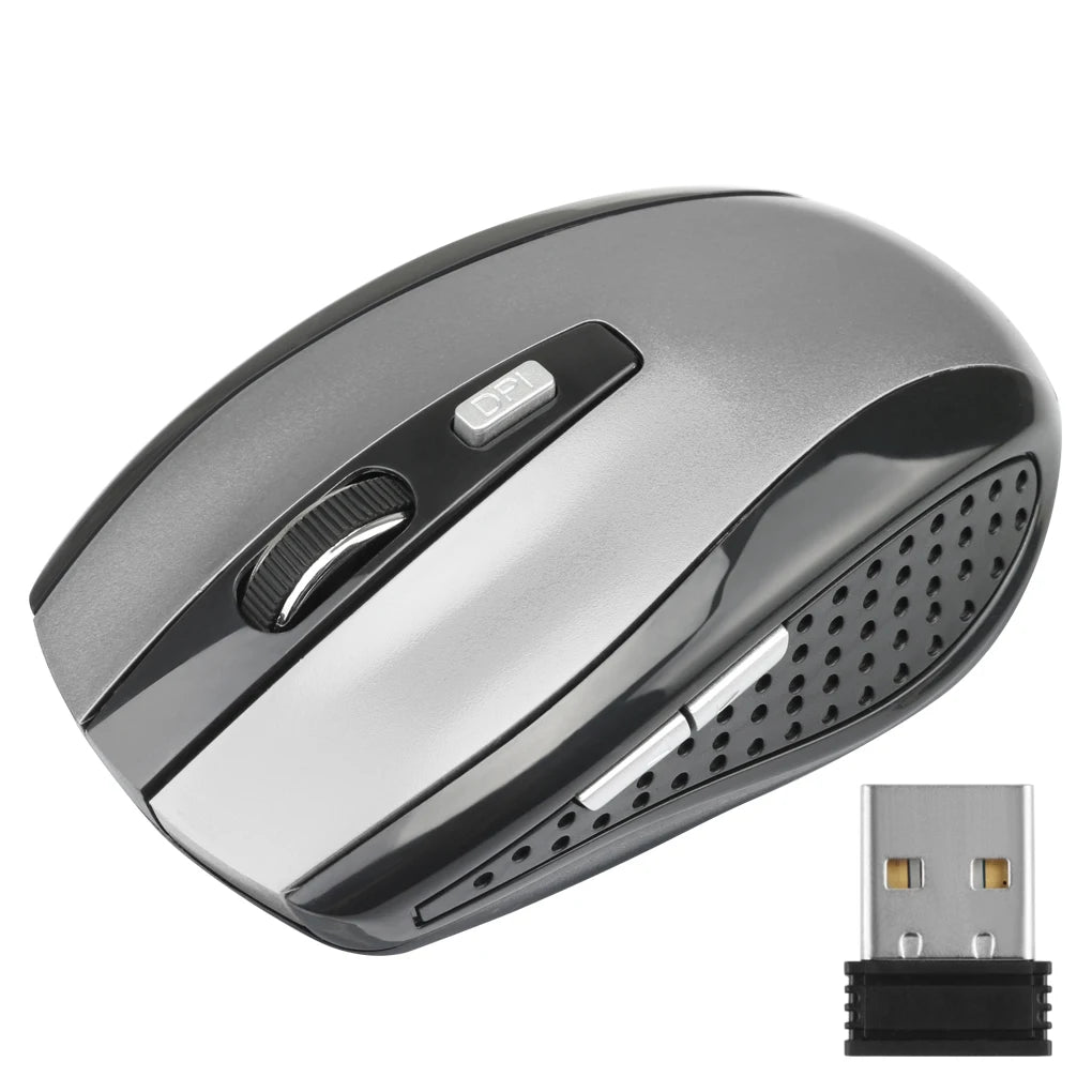 PC 2.4G Wireless Mouse Bluetooth Mouse Ergonomic 800/1200/1600DPI 6 Mute Buttons Mouse For MacBook Tablet Laptops Computer PC