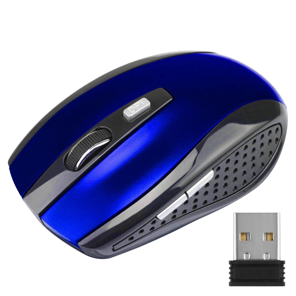 PC 2.4G Wireless Mouse Bluetooth Mouse Ergonomic 800/1200/1600DPI 6 Mute Buttons Mouse For MacBook Tablet Laptops Computer PC