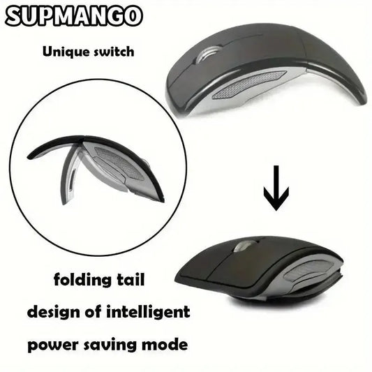 PC 2.4G Wireless Mouse Portable Computer Foldable Mouse Mini FoldMice For Laptop PC Desktop Ergonomic USB Mouse