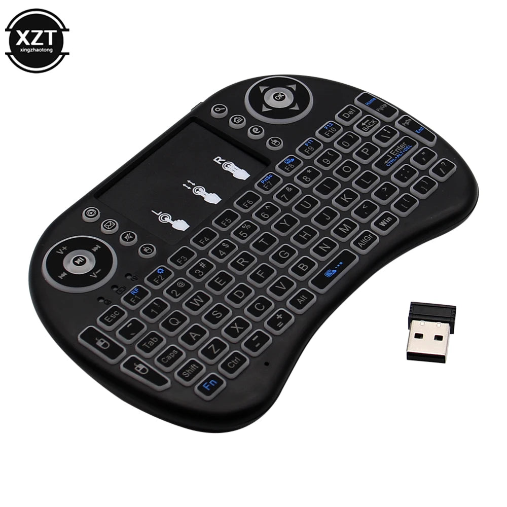 PC2.4G wireless English Keyboard mini UKB-500 touchpad Mouse Multi-Media Re