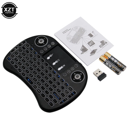 PC2.4G wireless English Keyboard mini UKB-500 touchpad Mouse Multi-Media Re