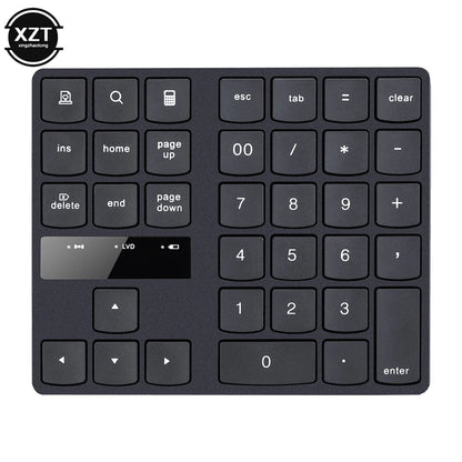 PC2.4g Wireless Digital Keyboard Charging 35 Keys Buttons Multimedia Medium