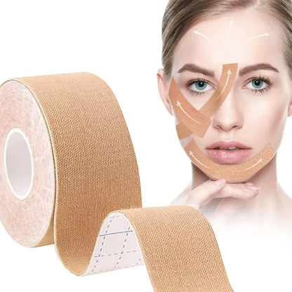 2.5CM*5M Kinesiology Tape For Face V Line Neck Eyes Lifting Wrinkle Remover Sticker Tape Facial Skin Care Tool Elastic Bandage