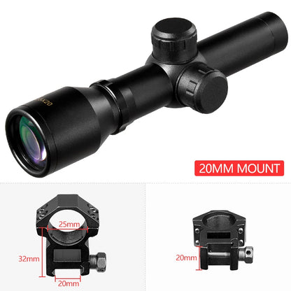 2.5X20 Airsoft accessories Scopes Rapid Target Acquisition Hunting Rifle Scopes Mil-dot tactical Optical Sight Mobile ar15 Scope