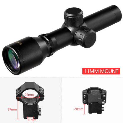 2.5X20 Airsoft accessories Scopes Rapid Target Acquisition Hunting Rifle Scopes Mil-dot tactical Optical Sight Mobile ar15 Scope