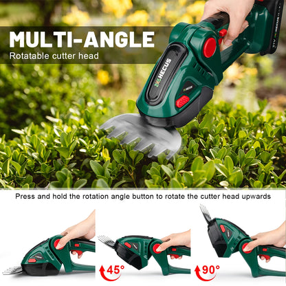 2 IN 1 Cordless Electric Hedge Trimmer Lawn Mower Household Shrub Weeding Pruning Mower Garden Tools  Makita 18V Battery