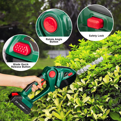 2 IN 1 Cordless Electric Hedge Trimmer Lawn Mower Household Shrub Weeding Pruning Mower Garden Tools  Makita 18V Battery