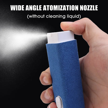 2 In 1 Multifunction Screen Cleaner Spray Bottle Reusable Phones Tablet PC Laptop Screen Dust Remover Microfiber Cleaners