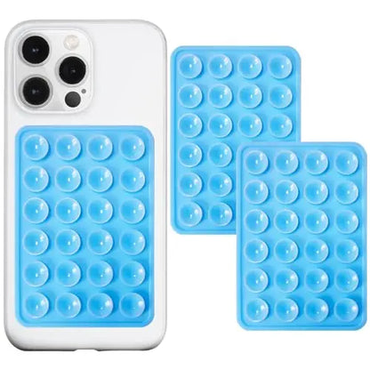 PC 2 Pack Silicone Suction Phone Case Mount, Non Slip Sticky Phone Grip  Cellphone  Strong Grip Holder  Selfies and Videos